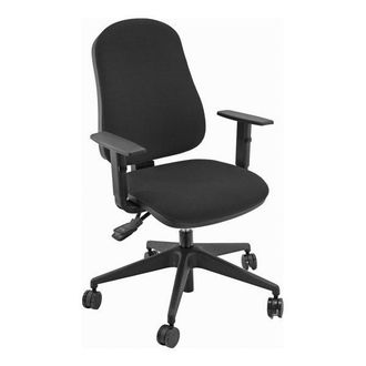 OEM Unisit Silla Administrativa Sincro Simple Negra Reposabrazos Ajustables