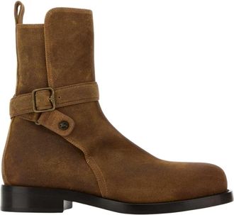 Burberry Ledger Boot - Heren - Enkellaarsjes - Bruin - 41 EU - Leer - Schoenen