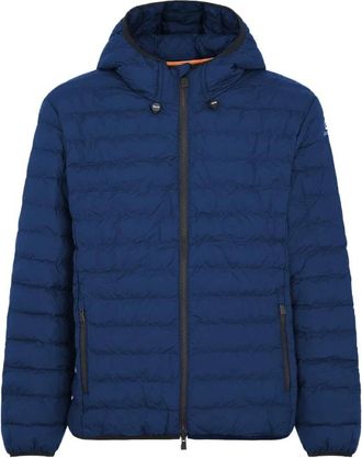 Suns Gewatteerde jas van technische stof - Heren - Winterjassen - Blauw - 3XL - Leer - Jassen