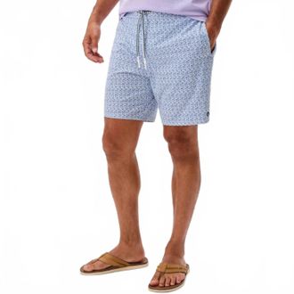 Johnnie-O Arcata Half Elastic 7 Swim Trunks In Barcelona Navy