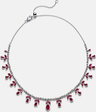 Kamyen Jewellery 18kt rose gold choker with rubies and diamonds