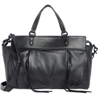 Aim&eacute;e Low Key Luxe Satchel Bag in Black at Nordstrom Rack