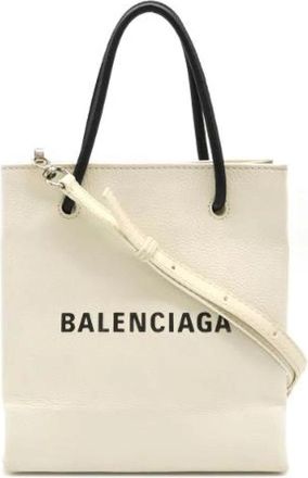 Balenciaga Pre-owned Tote Bags, female, White, Size: ONE SIZE Pre-owned Tote Bag
