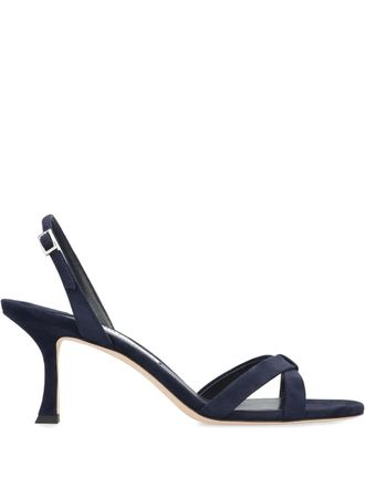 Jimmy Choo London 70mm Elsy slingback sandals - Blue