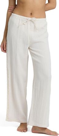 Billabong Feelin Fine Cover-Up Pants in White Cap at Nordstrom, Size Medium