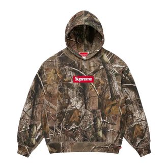 SUPREME Hoodies & sweatvesten, Heren, Bruin, L, Katoen, Box Logo Hooded Sweatshirt