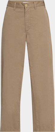 The Row Zalenka Mid-Rise Chino Pants