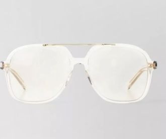 Saint Laurent rectangular sunglasses transparent frame clear lenses