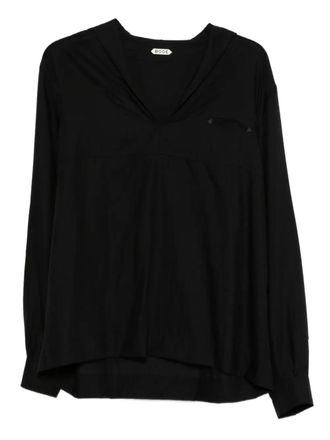 Bode Shadow Cricket wool shirt - men - Virgin Wool - L - Black