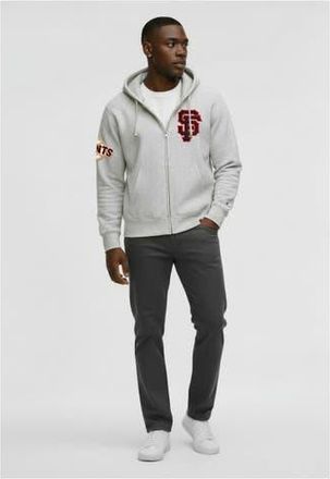 Champion Mens Champion Gray San Francisco Giants Reverse Weave Chenille Full-Zip Hoodie at Nordstrom, Size Xx-Large