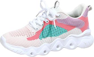 Generic 2026 Running Shoes Ladies Comfortable Platform Sneakers Fashion Mesh Outdoor Breathable (4.5) Pink