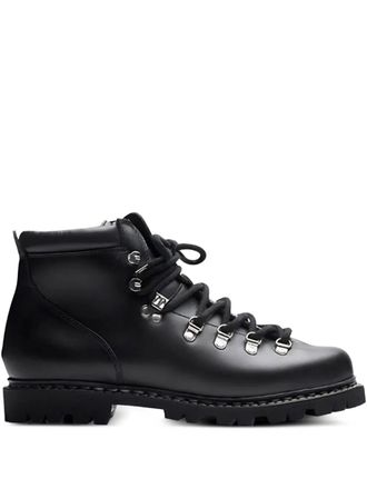Paraboot lace-up leather boots - women - Calf Leather/Calf Leather/Rubber - 4.5 - Black