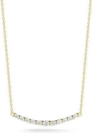 Glaze Jewelry Cubic Zirconia Bar Pendant Necklace in Gold at Nordstrom Rack