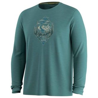 Smartwool Wander Valley Active Long Sleeve Graphic Tee Merinolongsleeve f&uuml;r Herren | t&uuml;rkis