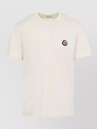 Moncler cotton jersey logo patch t-shirt