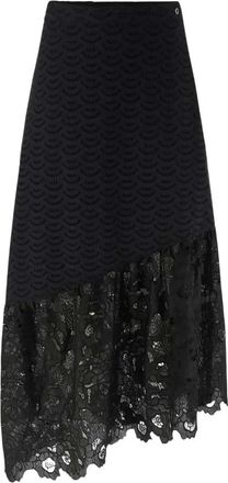 Guess Sharon Midi Rok - Dames - Midirokken - Zwart - S - Rokken