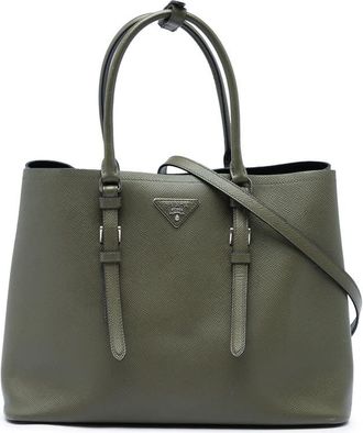 Prada Pre-owned Prada Large Saffiano Cuir Double Handle Satchel Ladies OCXHYOTIGQKOILPQ