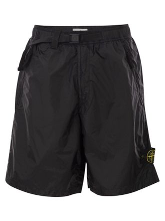 Stone Island bermudashort van technische stof met verstelbare riem