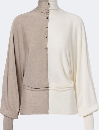 Jacquemus Paneled silk-blend sweater