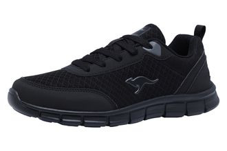 Kangaroos Sneaker KANGAROOS K-RF BETHY, Damen, Gr. 36, schwarz (jet schwarz, mono), Synthetik, Textil, Schuhe Sneaker, Atmungsaktiv