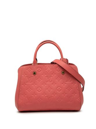 Louis Vuitton 2016 Monogram Empreinte Montaigne BB satchel - Pink