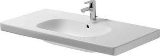 Duravit D-code Mueble Lavabo Con Plataforma Para Grifo Rebosadero 1050x480mm Blanco 1 Orificio Para Grifer&iacute;a - Duravit