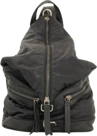 Jimmy Choo London Pre-owned Backpack - Dames - Vintage Rugzakken - Zwart - ONE Size - Nylon - Vintage