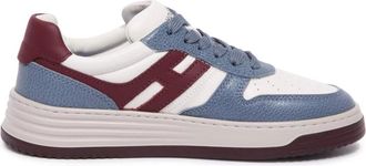 Hogan Italiaanse Veterschoenen met Memory Foam - Dames - Sneakers - Blauw - 40 EU - Leer - Schoenen