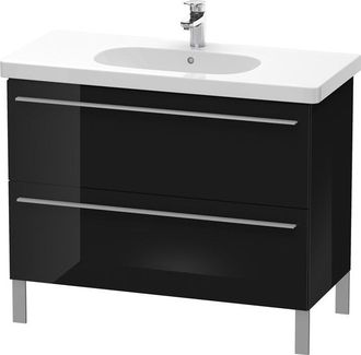 Duravit Duravit X-large Mueble De Pared 6517, 2 Extra&iacute;bles, 1000mm Para C&oacute;digo D 034210, Color (frente/cuerpo): Laca Negra De Alto Brillo - Xl651704040