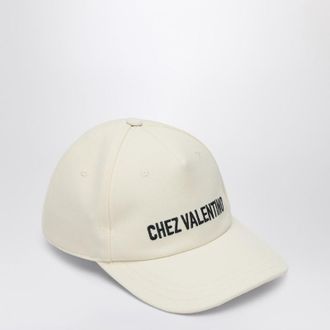 Valentino Garavani Chez Valentino ivory baseball cap