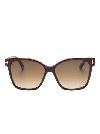Tom Ford Eyewear Occhiali da sole squadrati - Rosso