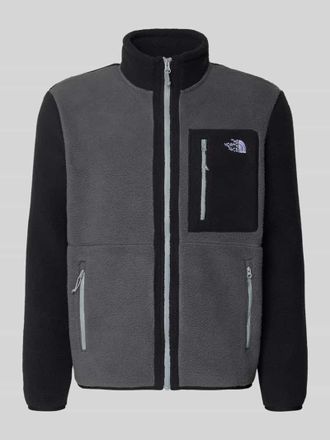 The North Face Fleecejacke mit Logo-Stitching Modell Yumiori in Anthrazit, Gr&ouml;&szlig;e XXL