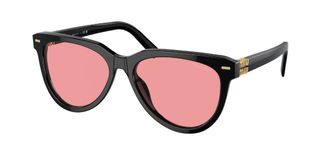 Miu Miu MU12ZS 16K1D0 Womens Sunglasses Black Size 56
