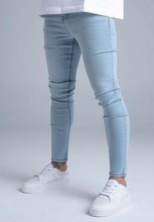 Siksilk Mens Light Blue Skinny Jeans 38