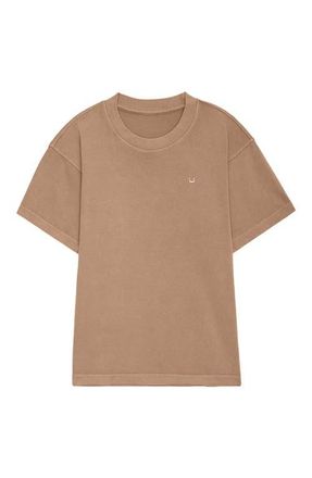 Dalix Mens Lil Smile Heavyweight Pigment Dye Tee in Camel at Nordstrom, Size Xxx-Large