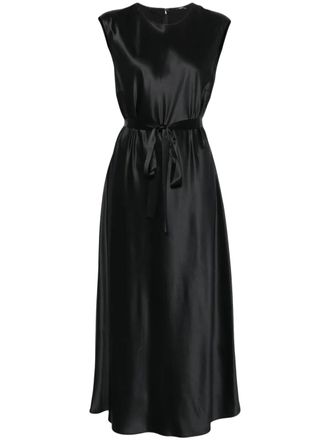 Joseph Garnier maxi dress - women - Silk - 40 - Black