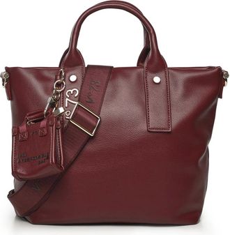 V° 73 Tassen, Dames, Rood, ONE Size, Synthetische dames tas in Bordeaux