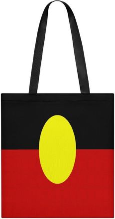 Generic Australian Aboriginal Flag Womens Tote Casual Shopping Bag Lightweight Shoulder Bags Hobos Handbag for Work Travel Daily 35x40cm