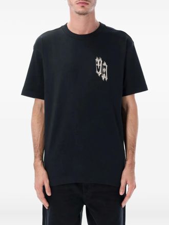 Rvca skull-graphic T-shirt - men - Organic Cotton - M - Black