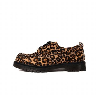 Dr. Martens Mens Lowell Leather Shoes In Archive Leopard