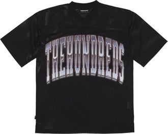 The Hundreds V-Neck Tuniek - Heren - Sportshirts - Zwart - M - Polyester - Fitness
