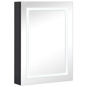 vidaXL Mueble De Ba&ntilde;o Con Espejo Led 50x13x70 Cm Vidaxl