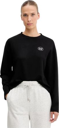 Emporio Armani Longsleeve - Dames - Longsleeves - Zwart - M - Polyester - Tops