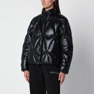 Moose Knuckles Piumino Iceberg nero in nylon riciclato