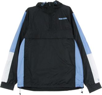 New Era Moderne Windbreaker Jas Marineblauw/Wit/Hemelsblauw - Heren - Zomerjassen - Zwart - S - Jassen