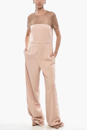 Stella McCartney Jumpsuit ALYSHA con Dettaglio in Mesh e Strass Stella McCartney