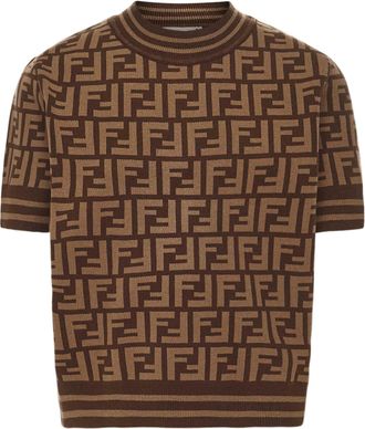 Fendi Girls Kids Sweater Zucca Viscose Tops Top