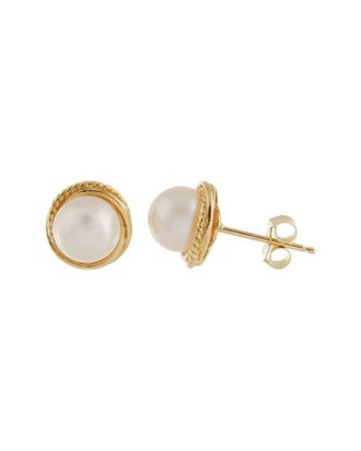 Splendid Pearls 14K 7-8Mm Pearl Earrings