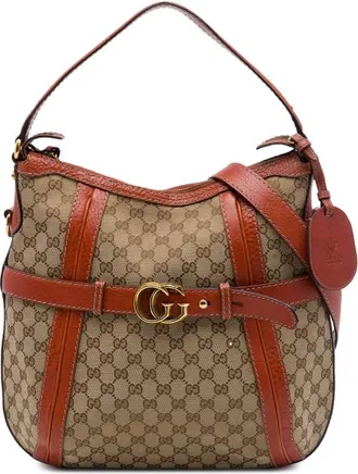 Gucci Pre-owned Gucci Medium GG Canvas Running Satchel Ladies MAH8UVCBTZ5433O6