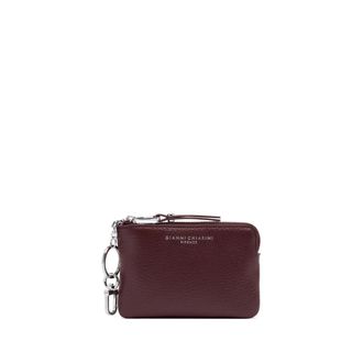 Gianni Chiarini Accessoires, Dames, Rood, ONE Size, Leer, Wallets Grain